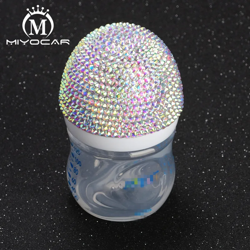 

MIYOCAR Bling Luxurious handmade safe PP Feeding Bottle and bling bling crown pacifier shower gift