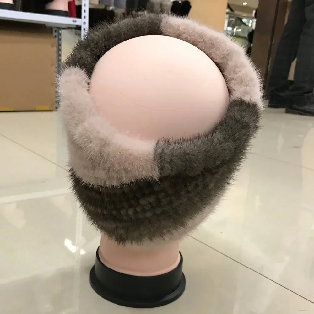 Лидер продаж 2021 новая модная хорошая шапка из натурального меха норки женская