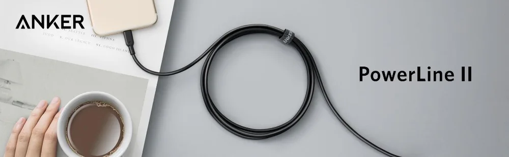 Anker PowerLine II кабель Lightning вероятно в мире наиболее прочный кабель для iPhone 7/7 Plus/6/6 S Plus/5S MFi Сертифицированный