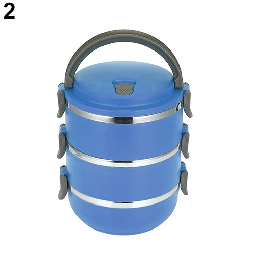 Термоизолированный многослойный Ланч бокс из нержавеющей стали для пикника Bento