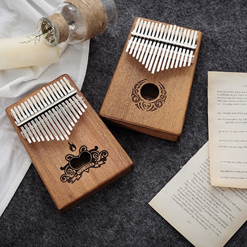 Scoutside 17 клавиш Kalimba большой палец пианино сделано одной доской высококачественный деревянный корпус из красного дерева музыкальный инструмент