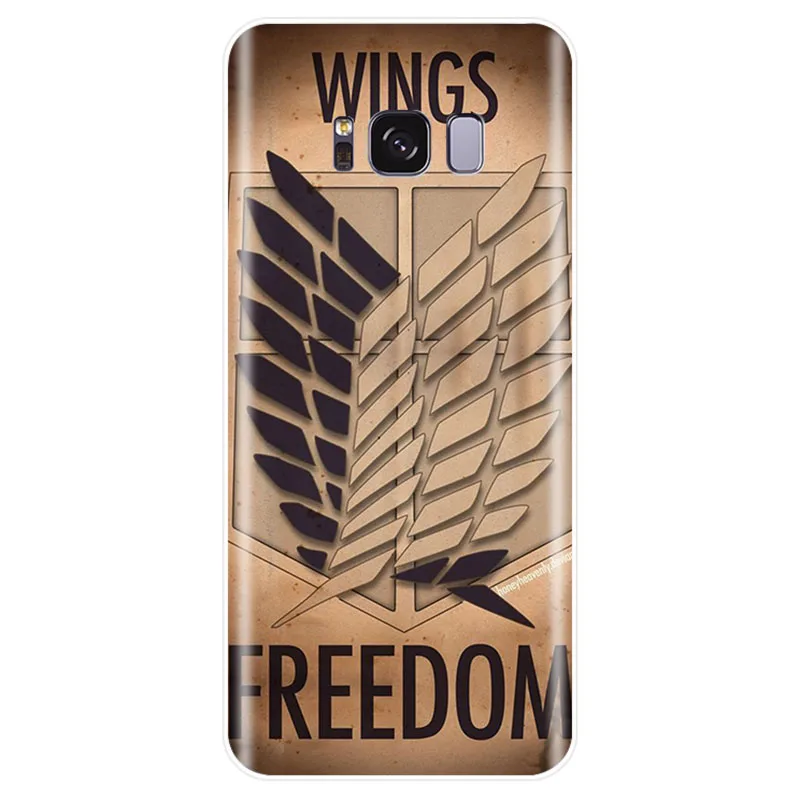 Чехол с аниме атака на титанов мягкий силиконовый чехол из ТПУ для телефона Samsung