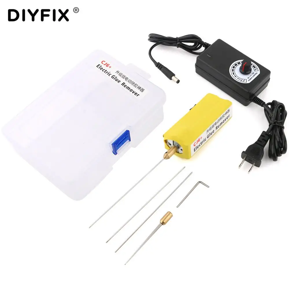 DIYFIX набор инструментов для ремонта телефона, электрический ЖК-дисплей для удаления клея, Диспергатор для iPhone, мобильный телефон, Ремонт сенсорного ЖК-экрана, наборы инструментов - Цвет: CJ6 Plus