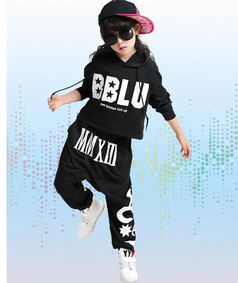 1 компл./Лот детский костюм в современном стиле черная джазовая Одежда для