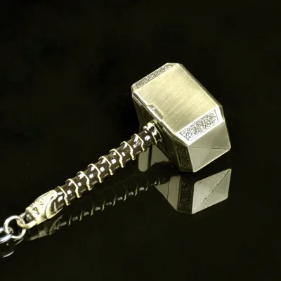 Брелок Infinity War Avengers 3 Марвел Тор Mjolnir серебристый металлический Молот thor Odinson