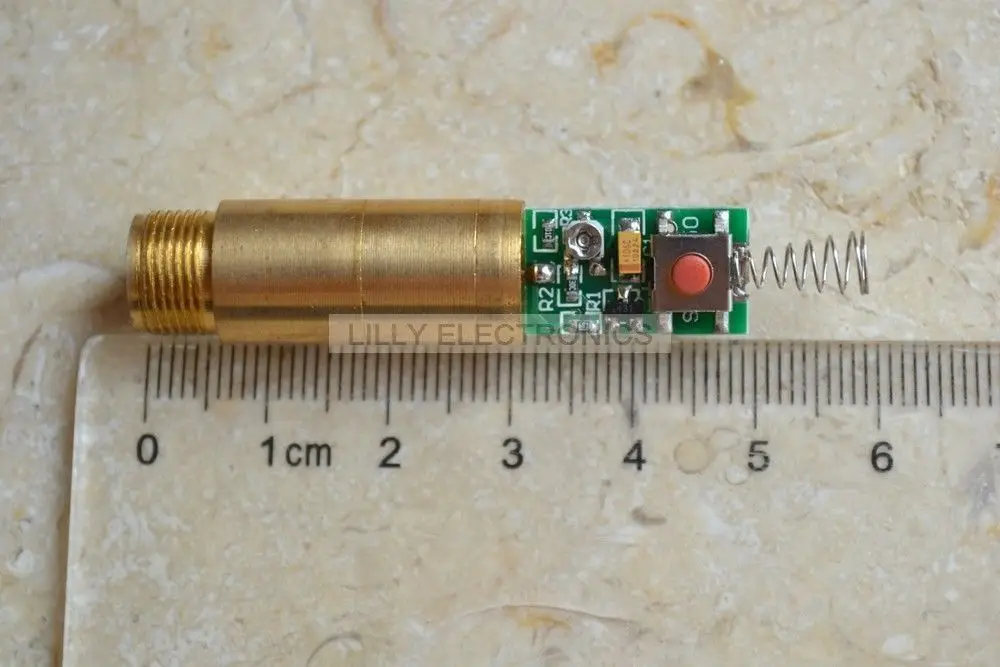 Промышленный/лабораторный 3VDC 532nm зеленый лазер 5mW диодный модуль DIY