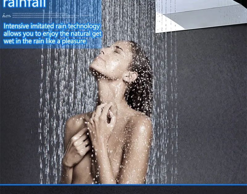 hm Цифровая насадка для душа 2" Touch Waterfall Shower Controller Набор для душа Массаж от дождя и ванны