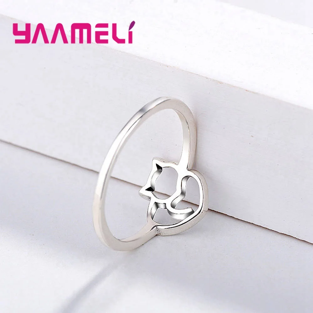 Оригинальные кольца на палец из чистого серебра 925 пробы изящные металлические с