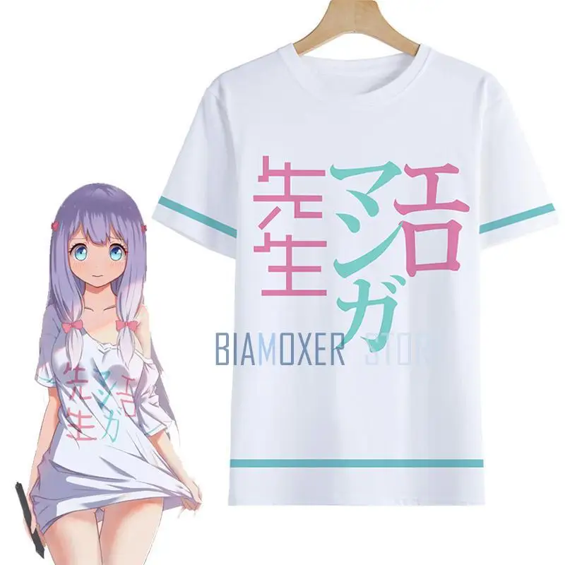 

Eromanga Sensei T-shirts Sagiri Izumi Cosplay Costumes Ero Manga Sensei T shirts Pajamas Short Sleeve Summer Tees
