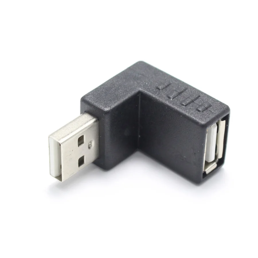 1 пара вверх/вниз штекер на гнездо 2 0 USB 90 градусов L Тип адаптер питания для