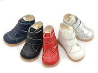 little boys boots winter white black navy red silver footwear for kids girls boots warm simple fashion shoes straps