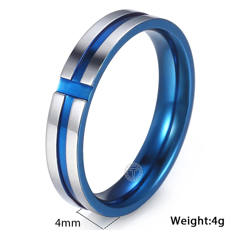 KR156 Trendsmax, Женское Обручальное кольцо, Черное золото, серебро, синее, нержавеющая сталь, обручальные кольца для женщин, Подарок на годовщину KKRMM1 - Цвет основного камня: KR156