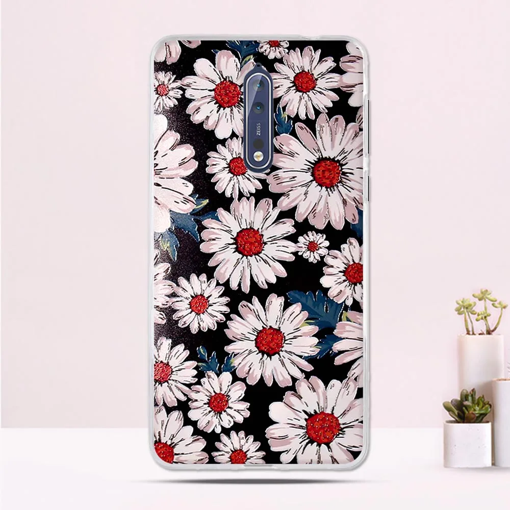 Чехлы для телефонов Nokia 8 чехол с 3D рельефным рисунком чехлы мягкий силиконовый из