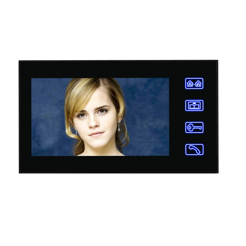 Touch Key 7&quot Color RFID Video Door Phone Doorbell Intercom System 5 ID Card 2 Monitor Wholesale | Безопасность и защита