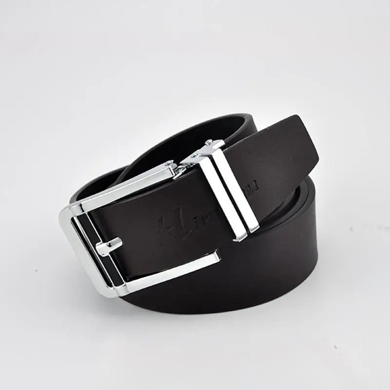 Новинка 2017 Брендовые мужские ремни в полоску с пряжкой роскошный ремень из