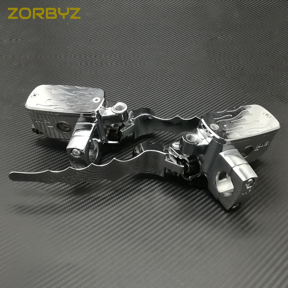 Рычаги управления мотоциклом ZORBYZ Chrome универсальные рычаги тормоза и