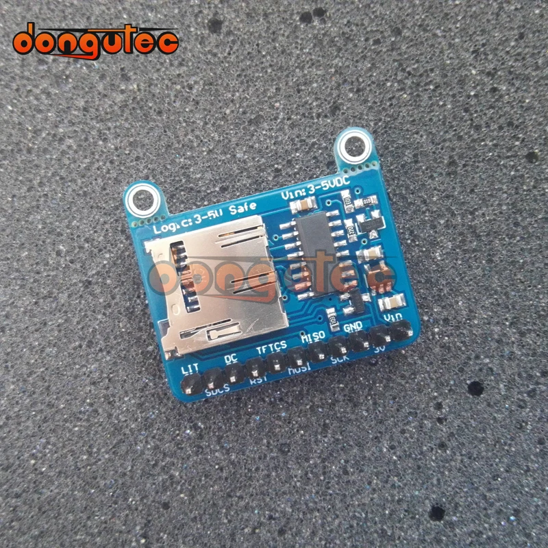 Dongutec 0 96 дюймов TFT 160x80 цветной дисплей с держателем MicroSD Breakout ST7735 | Электроника