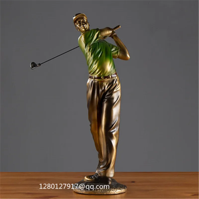 Статуя играющая в гольф скульптура креативный Современный домашний декор