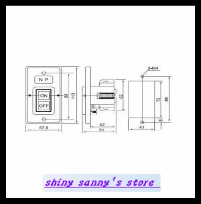 Розетка 3P кнопка включения мощности 30 А 3 7 кВт 1 шт. новинка|pushbutton power switch|pushbutton