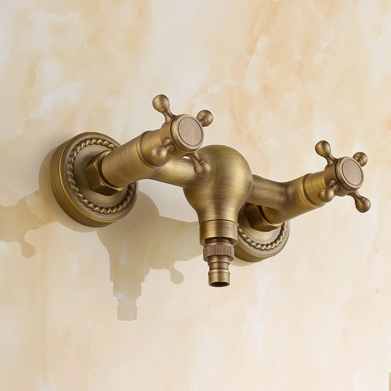 Кран для стиральной машины в стиле ретро ванной медный кран кухни/ванны с