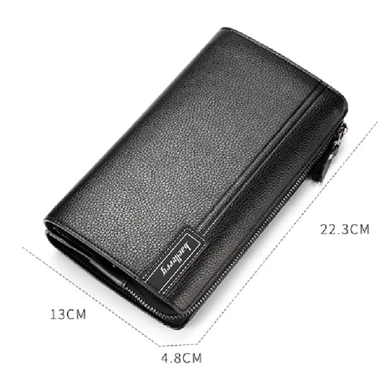 Мужской кошелек кошельки сумка для хранения на молнии большая емкость монет карт