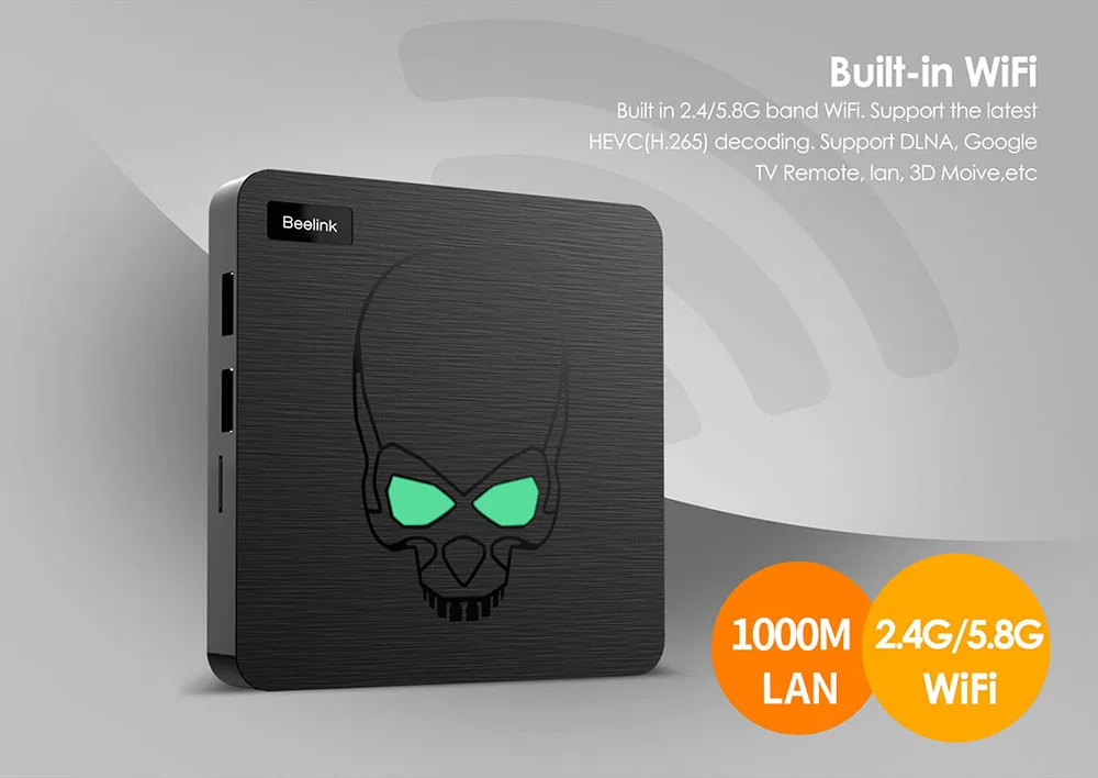 Beelink GT-король ТВ коробка Android 9,0 Amlogic S922X 4 Гб DDR4 64 Гб Встроенная память голос дистанционного Управление 2,4G+ 5,8G Wi-Fi 1000 Мбит 4 K Декодер каналов кабельного телевидения