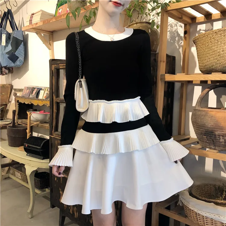 Robe femme модная брендовая дизайнерская женская одежда осенне-зимние платья женское