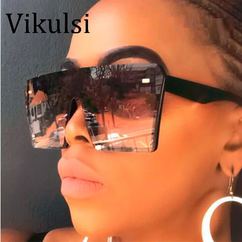 Мужские и женские солнцезащитные очки в стиле знаменитостей Черные Квадратные