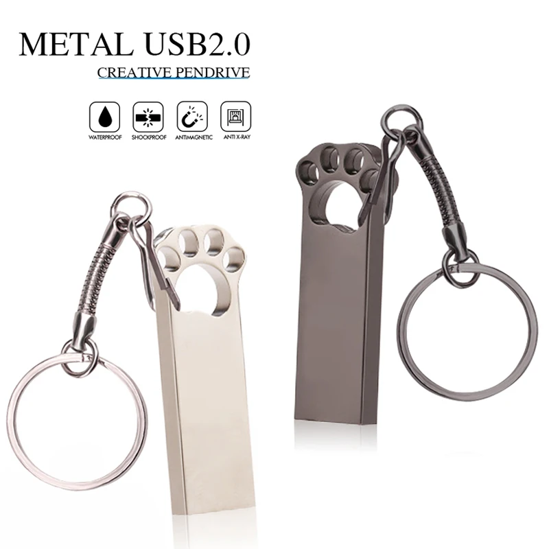 Металлический USB-флеш-накопитель 16 ГБ 64 32 8 4 Гб |