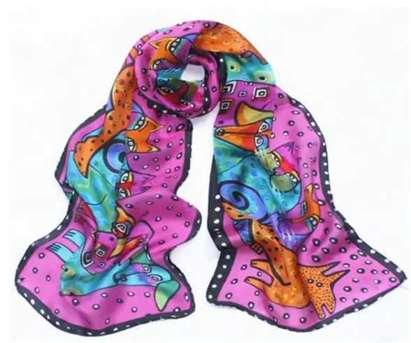 Cutie animal design 100% silk Scarf scarves Silk scarf mixed 20 pcs/lot CHARM for women and children #1899