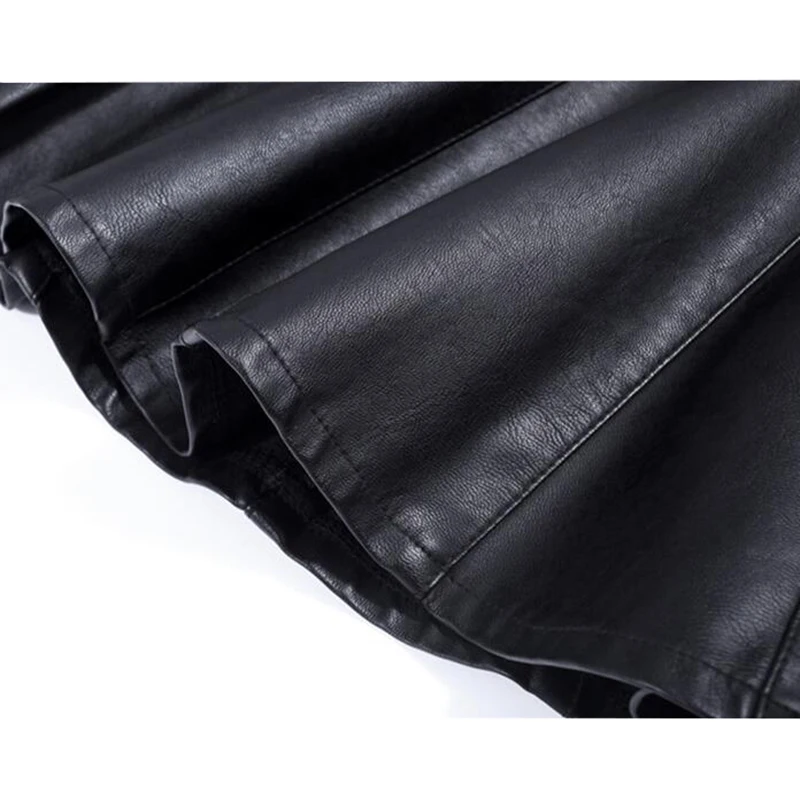 Новинка 2017 женские юбки из искусственной кожи весна-лето винтажные короткие с