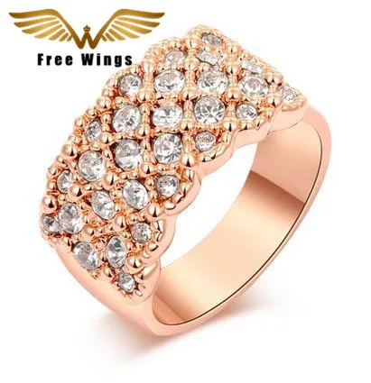 Женские кольца на палец со стразами модные золотые серебряные брендовые