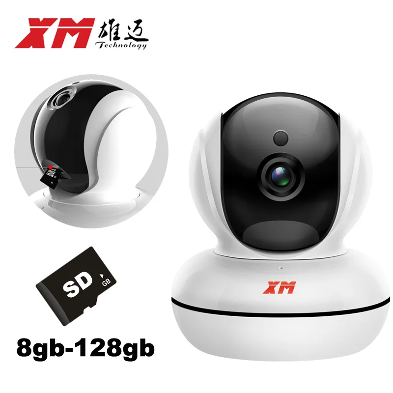 XM IP Сетевая камера видеонаблюдения + 8 Гб мини Wifi наблюдения безопасности видео
