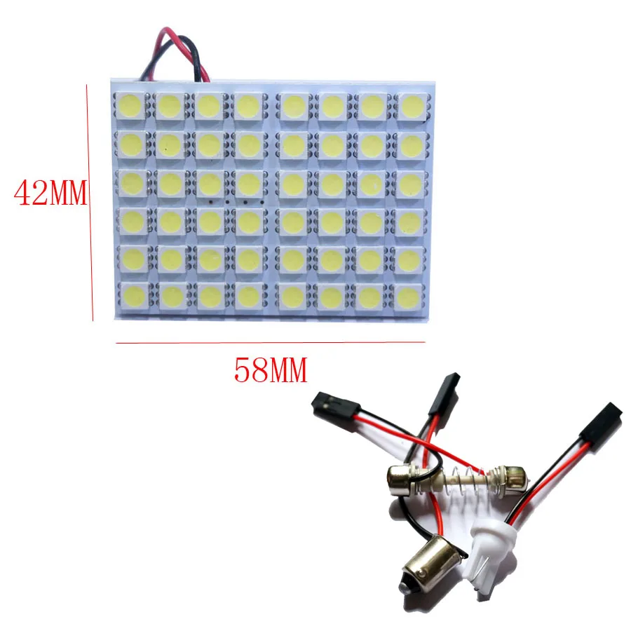 1 комплект Автомобильная панель лампа для чтения Карта 5050 6 12 15 20 24 48 LED SMD купольный