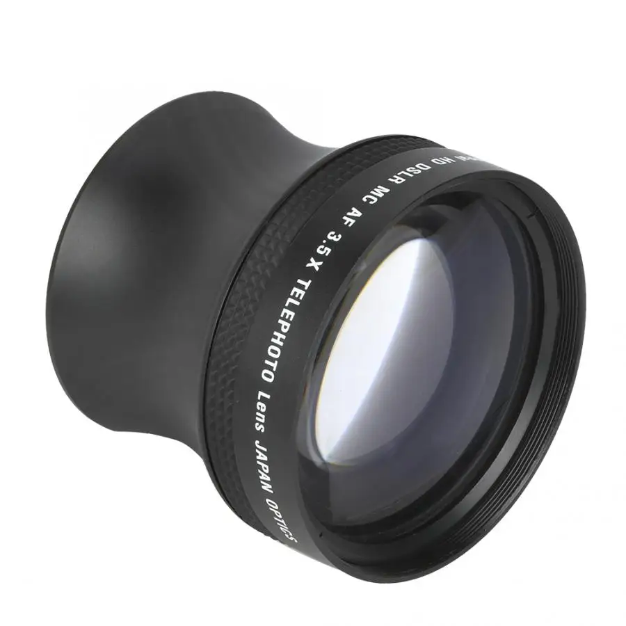 52 мм 3.5x Увеличение телеобъектив Универсальный для Canon Nikon Pentax Olympus sony samsung SLR камера HD металлический телеконвертер