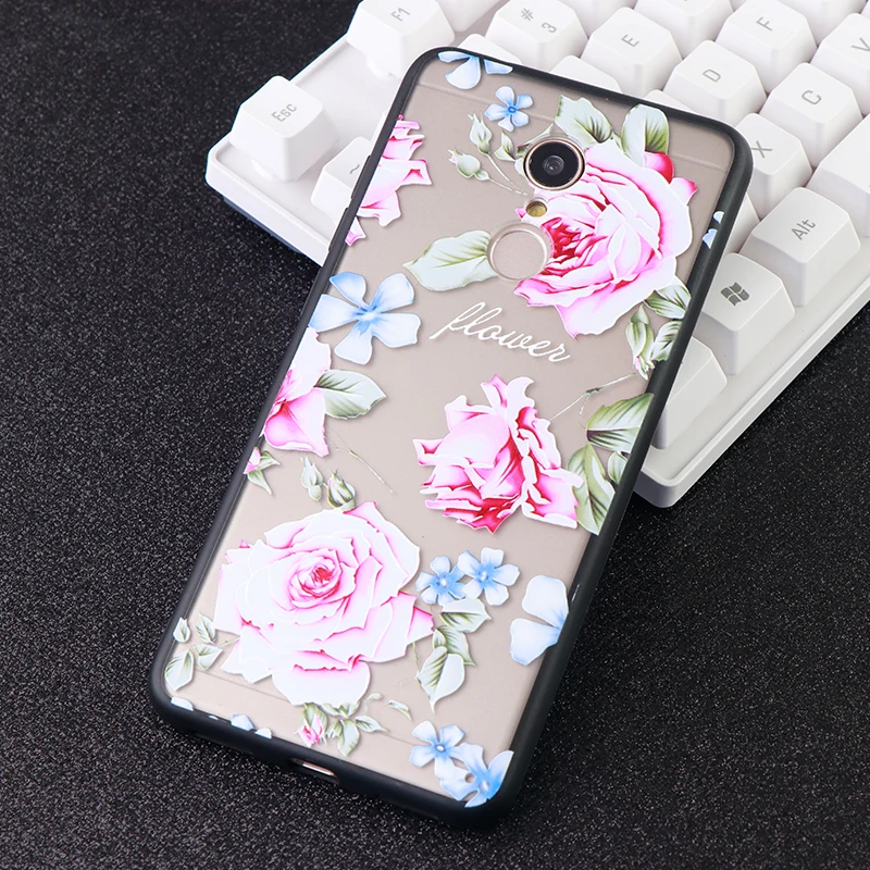 New Cell Phone Cases For Xiaomi Redmi Note 4 5 6 X A plus Flowers Case Soft TPU Silicone Fitted Mobile Covers Accessories | Мобильные
