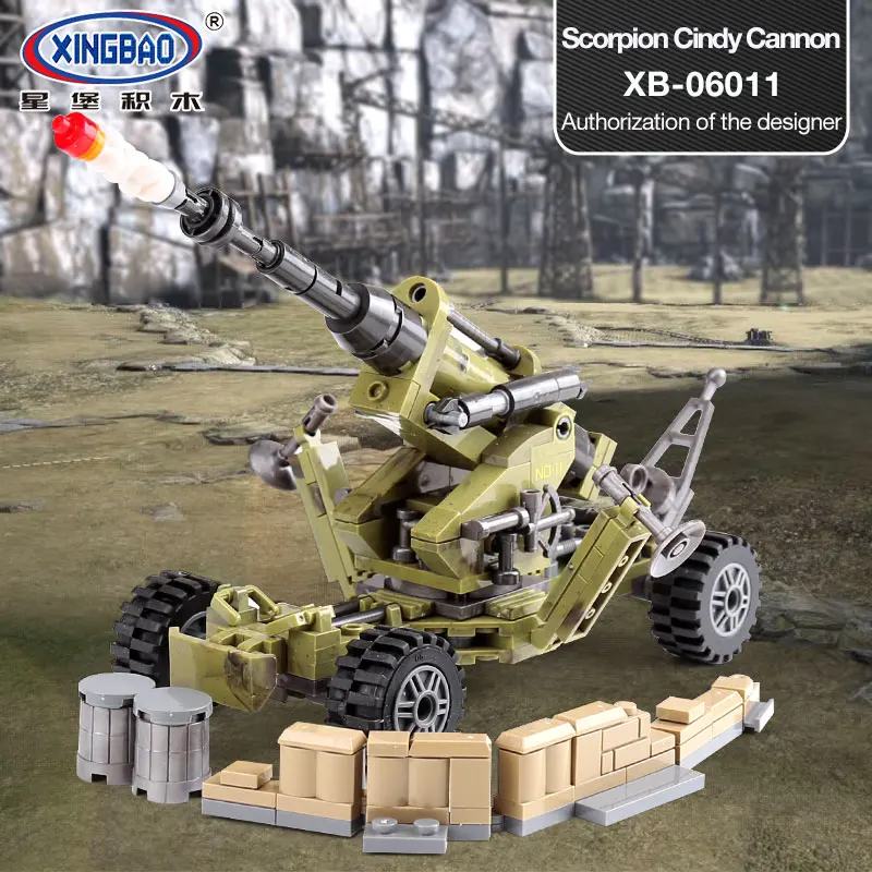 XingBao 06011 натуральная 350 шт. Военная Униформа серии Скорпион Синди пушки Набор