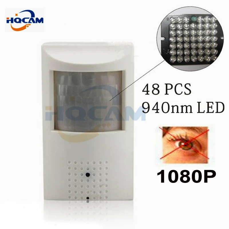 

HQCAM 1080P mini ip camera IR 940nm 48pcs led Security Network Night vision Camera PIR IR IP Camera PIR Motion Detector Kamera