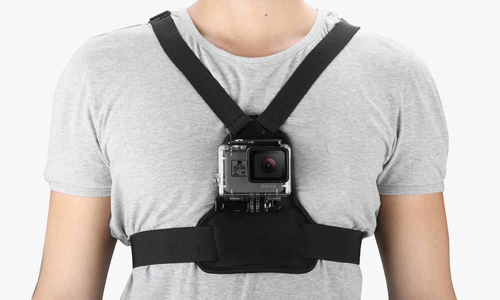 Vamson для Go Pro Аксессуары Эластичный ремень для тела нагрудный ремень крепление для Gopro Hero 8 7 6 5 для yi для камеры SJCAM VP204