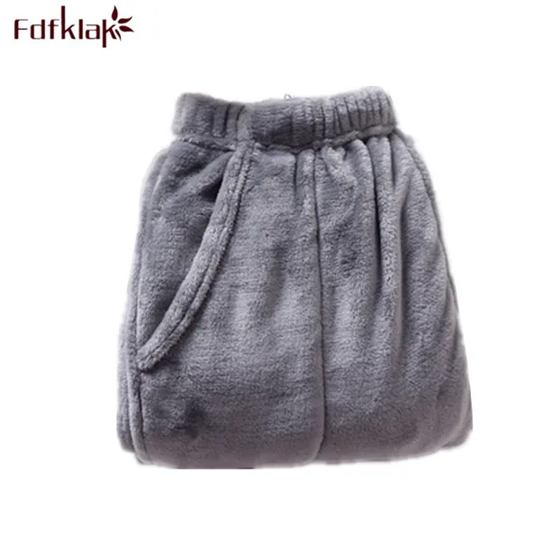 Winter Flannel New Women Sleep Bottoms Womens Pijama Trousers Underwear Pajamas Pants Sleepwear Long Pants 6 Styles E1072