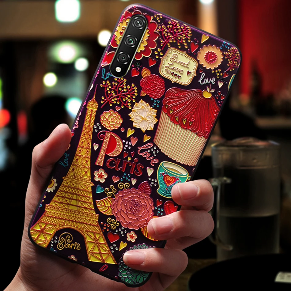 Чехол чехол для HuaWei Honor 20 pro Honor20 20pro силиконовый милый 3D роскошный мягкий задней