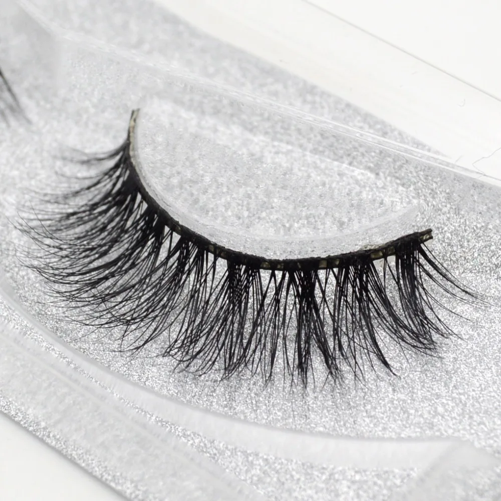 3D норки Lashes Ресницы Накладные ресницы мягкие Красота multi-стили ресницы с блестками упаковка ручной работы для Макияж a01-a10
