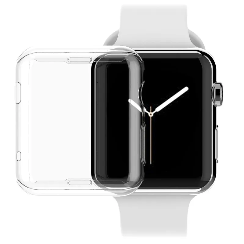 Силиконовый мягкий полный Чехол для apple watch 4 защитный чехол 44 мм 40 мм 42 мм/38 мм iwatch series 4 3 2 1 универсальная прозрачная рамка