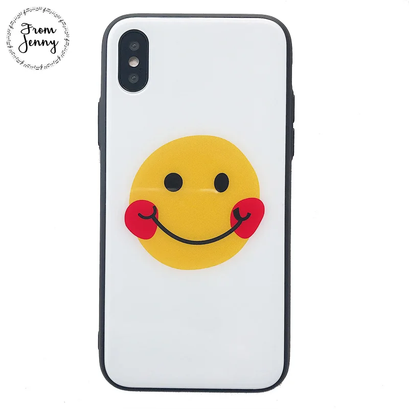 Стеклянный чехол от Jenny White Simle для IPhone 6 6s 6plus 7/7plus милый противоударный жесткий iPhone
