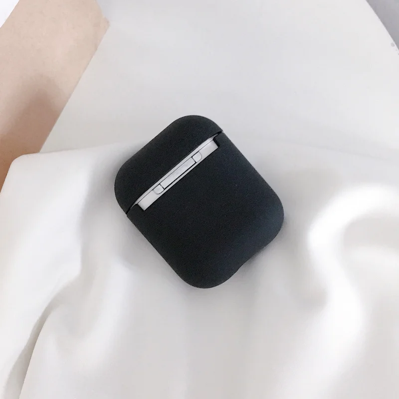Жесткий чехол для наушников для Apple Airpods 1/2 противоударный чехол для Apple гарнитура для Airpods чехол s Матовый розовый защитный чехол для пары