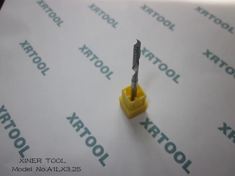 3.175мм*25мм Бесплатная доставка Фреза из карбида для ЧПУ станков по дереву Одношлифовальный фрезерный резец из тунгстена для роутера ПВХ МДФ акрил.