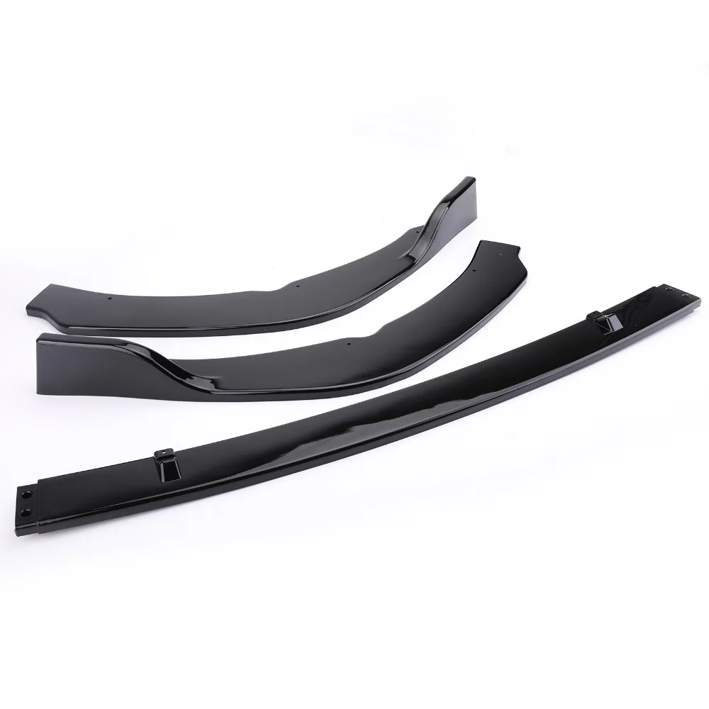 Areyourshop автомобиля Черный ABS передний бампер губы Накладка для Toyota Camry SE/XSE 3 шт. Авто интимные аксессуары Чехлы мангала