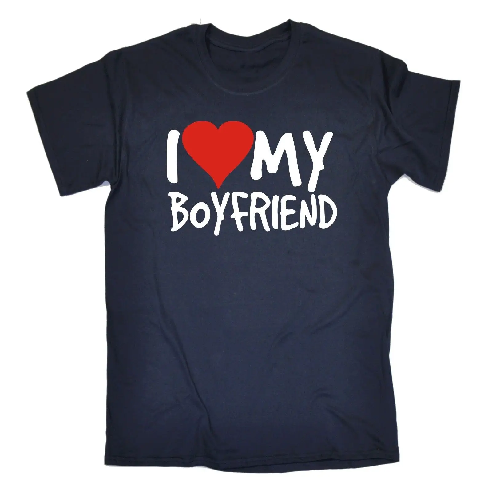 Футболка с надписью I Love My Boyfriend забавный подарок на день рождения модная футболка