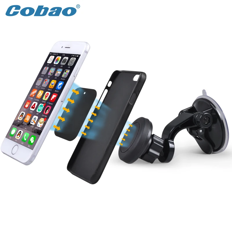 Universal windshield magnetic phone holder stand strong strength magnet car mount for iPhone 5s 6 6s plus Galaxy s4 Note | Мобильные