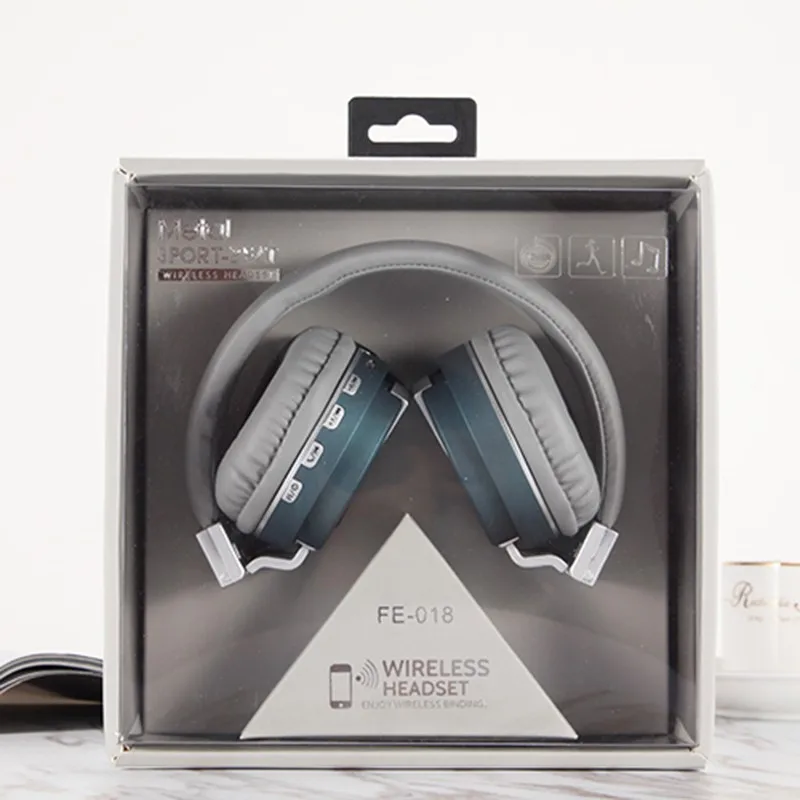 Bluetooth 4,2 с FM SD картой читаемые музыкальные беспроводные наушники складные стильные наушники